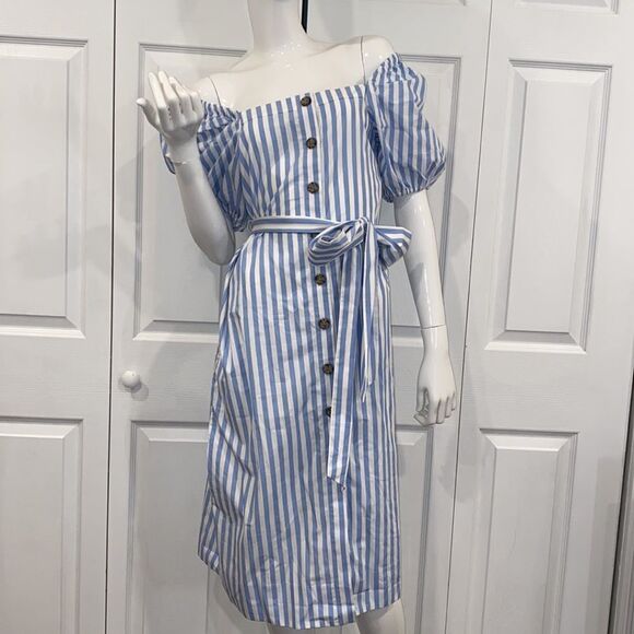 New JCrew striped midi dress - Picture 3 of 11